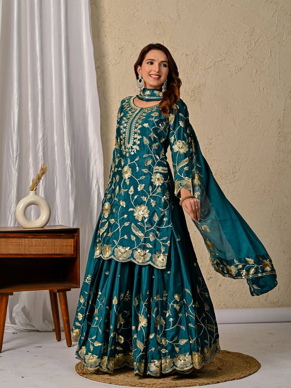 Diana chinnon Silk Designer Party Wear Lehenga Styles