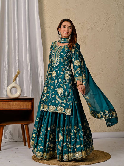 Diana chinnon Silk Designer Party Wear Lehenga Styles