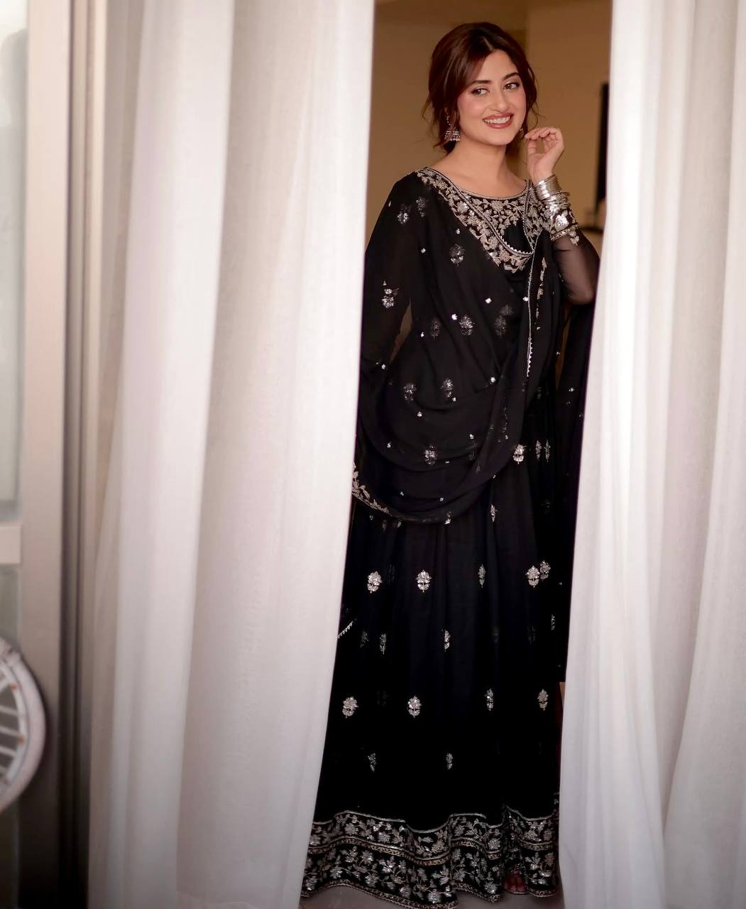 The Black Magic  Embroidery gown