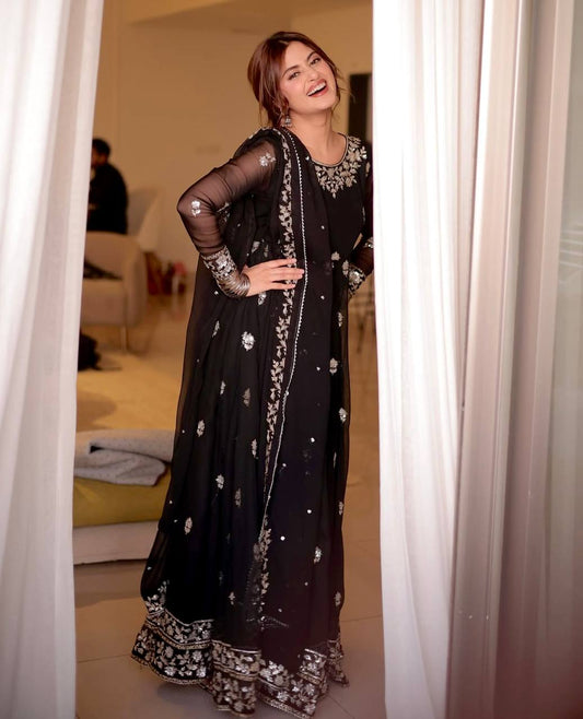 The Black Magic  Embroidery gown