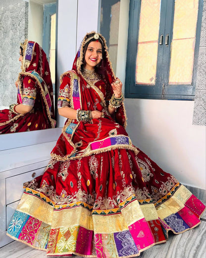 Rangdeep Royal Raas Real Mirror Work Lehenga Set