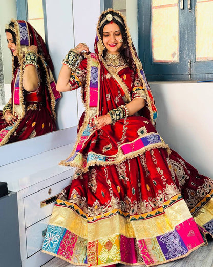 Rangdeep Royal Raas Real Mirror Work Lehenga Set