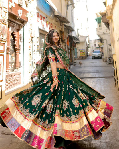 Rangdeep Royal Raas Real Mirror Work Lehenga Set