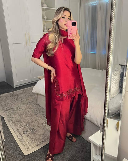 Midnight Charm Embellished Farshi Shalwar Set