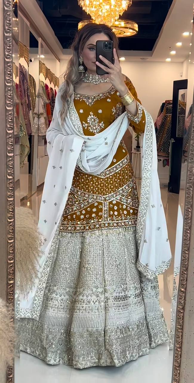 Gulnoor Hand Embellished Luxe Sharara Set