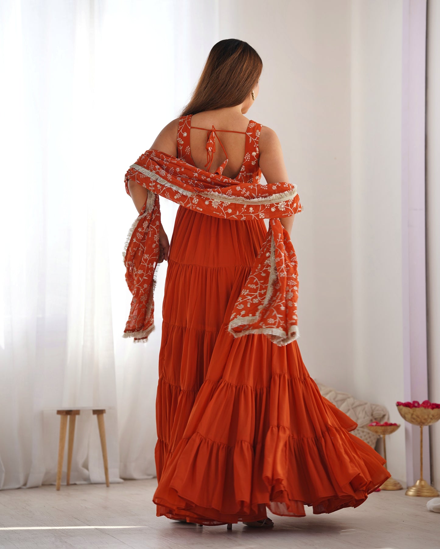 Nibedita Heavy Embroidered Anarkali Gown with Dupatta