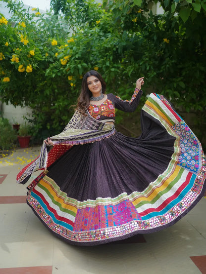 Navratri Special Kutchi Embroidered Lehenga choli