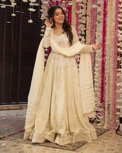 Saachi  Heavy Embroidered Maxi Set
