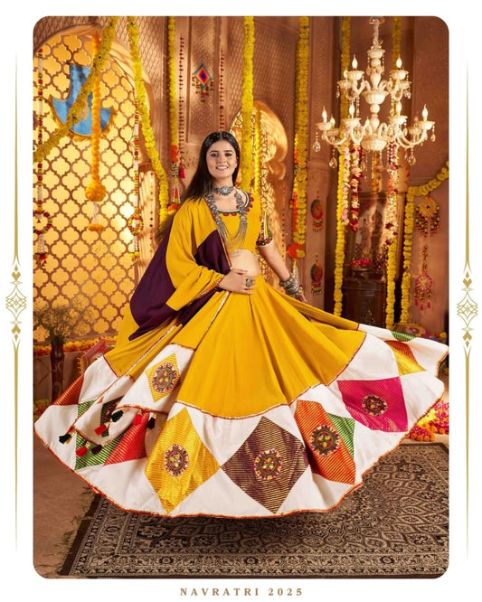 Dhvani Multicolor Garba Special Kutchi Mirrorwork Gamthi