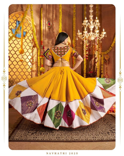 Dhvani Multicolor Garba Special Kutchi Mirrorwork Gamthi