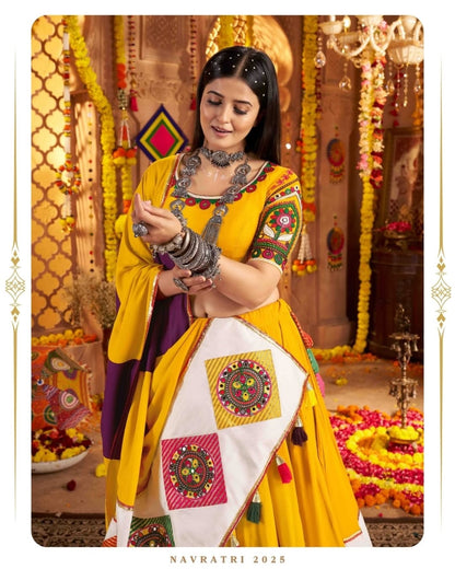 Dhvani Multicolor Garba Special Kutchi Mirrorwork Gamthi