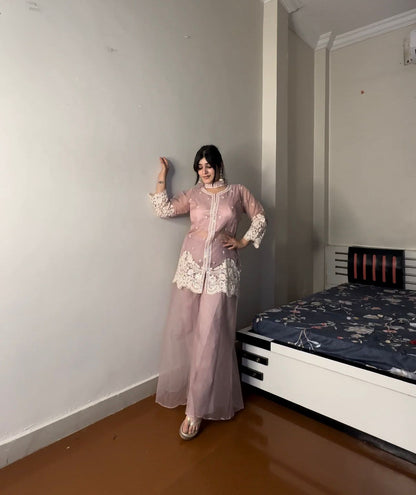 Traditional Kurta Set with Delicate Embroidery