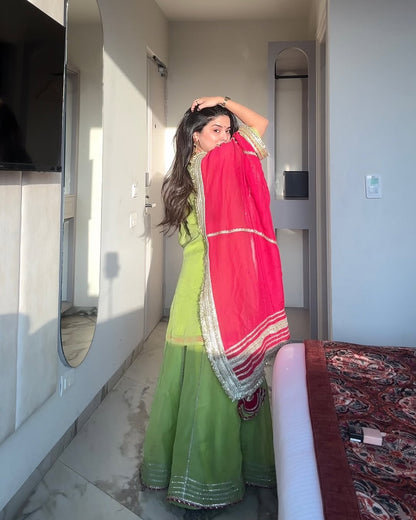 Khwahish Neon Sharara Set