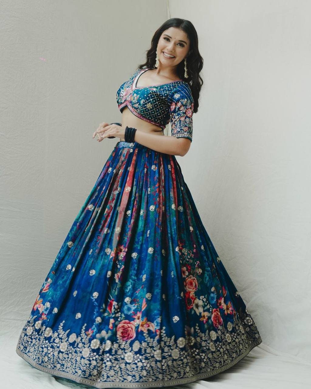 Inara Nevu Blue lehenga set
