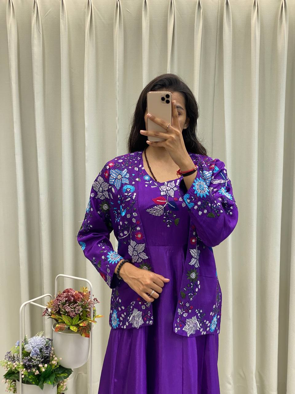 Floral Elegance Stylish Co-Ord Sets in Blue and Purple