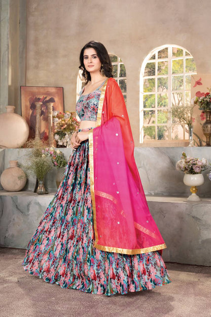 Nooraniyat organza lehenga choli set