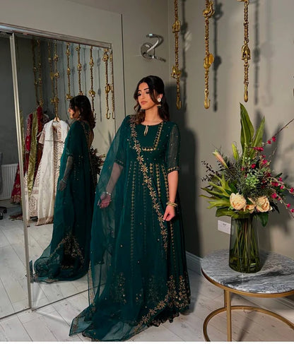 Vihana Beautiful  Pure Fox Georgette Gown