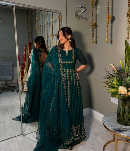 Vihana Beautiful  Pure Fox Georgette Gown